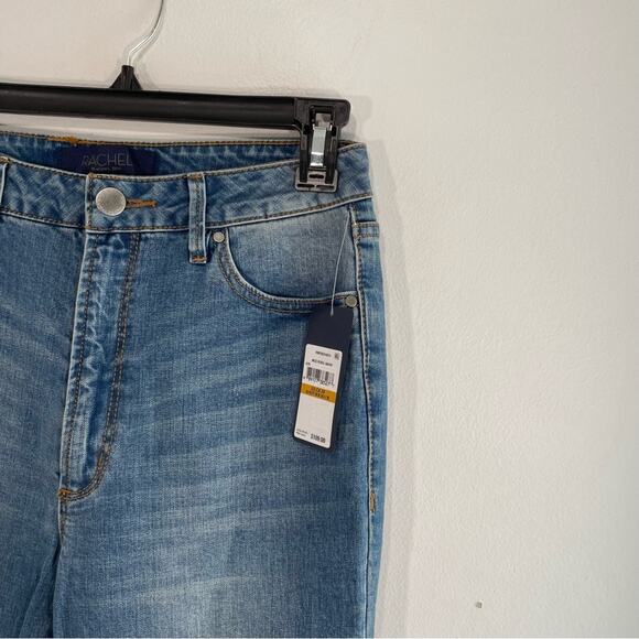 NWT Rachel Roy Silver Sequin Embellished Straight Leg Ankle Denim Jeans 29 - Picture 4 of 14